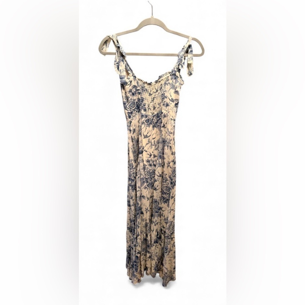 Reformation Nikita Blue and White Floral Midi Dress NWT size 8 - Picture 9 of 16